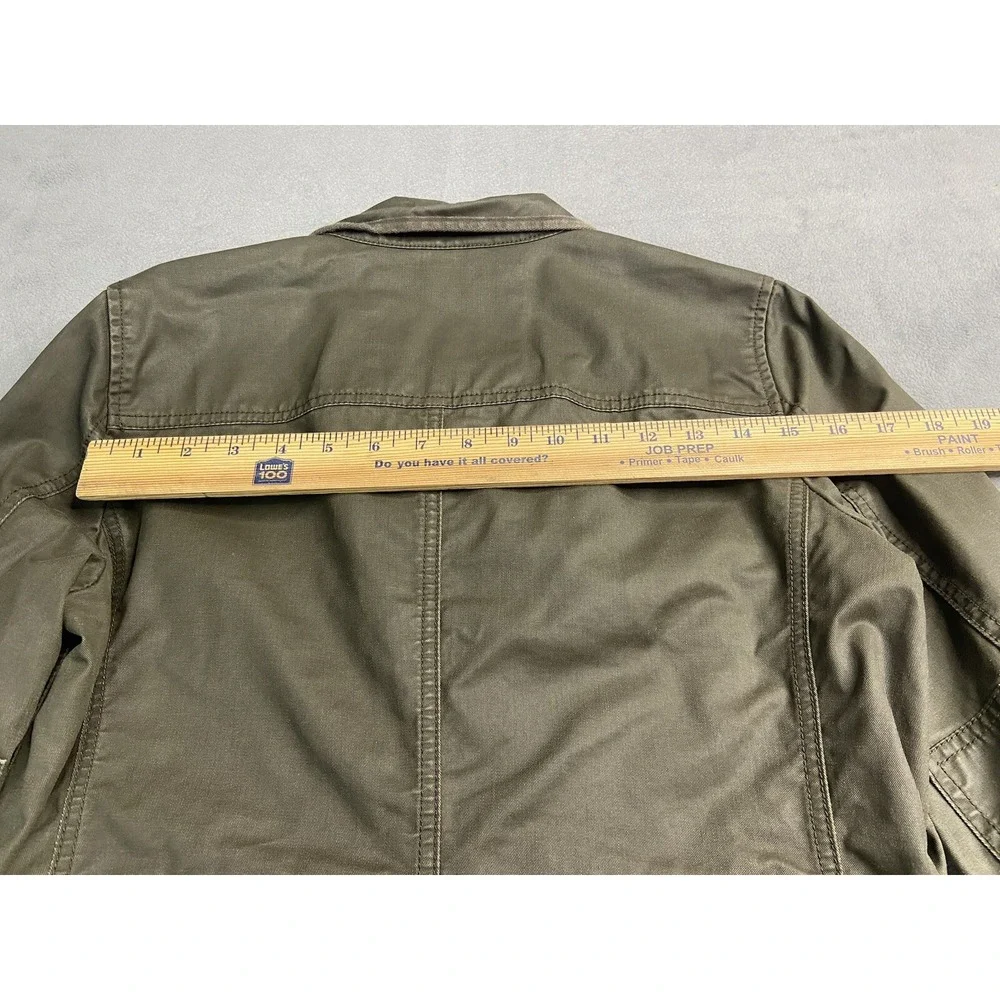 J‎ Crew Jacket Womens Medium Green Waxed The Downtown Outdoors Military Grunge